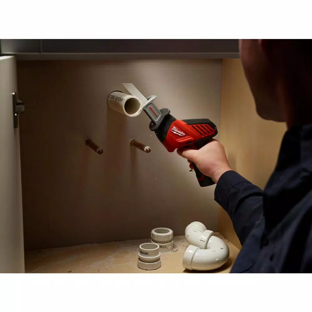 Milwaukee M12 12V Lithium-Ion HACKZALL Cordless Reciprocating Saw Kit with 1.5Ah Battery, Charger & Bag