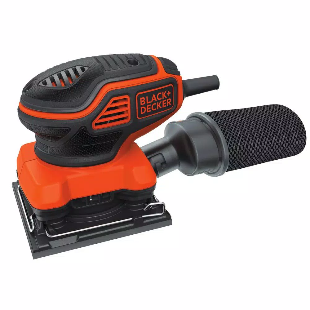 BLACK+DECKER BDEQS300 1/4 Sheet Orbital Sander, 2 Amp, Corded