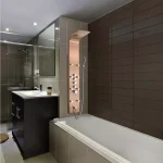 AKDY 65 in. 8-Jet Bronze Stainless Steel Shower Panel System with Rainfall Waterfall and Handheld Wand thumbnail 14