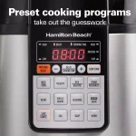 Hamilton Beach 6 Qt. Stainless Steel Multi-Function Electric Pressure Cooker thumbnail 7