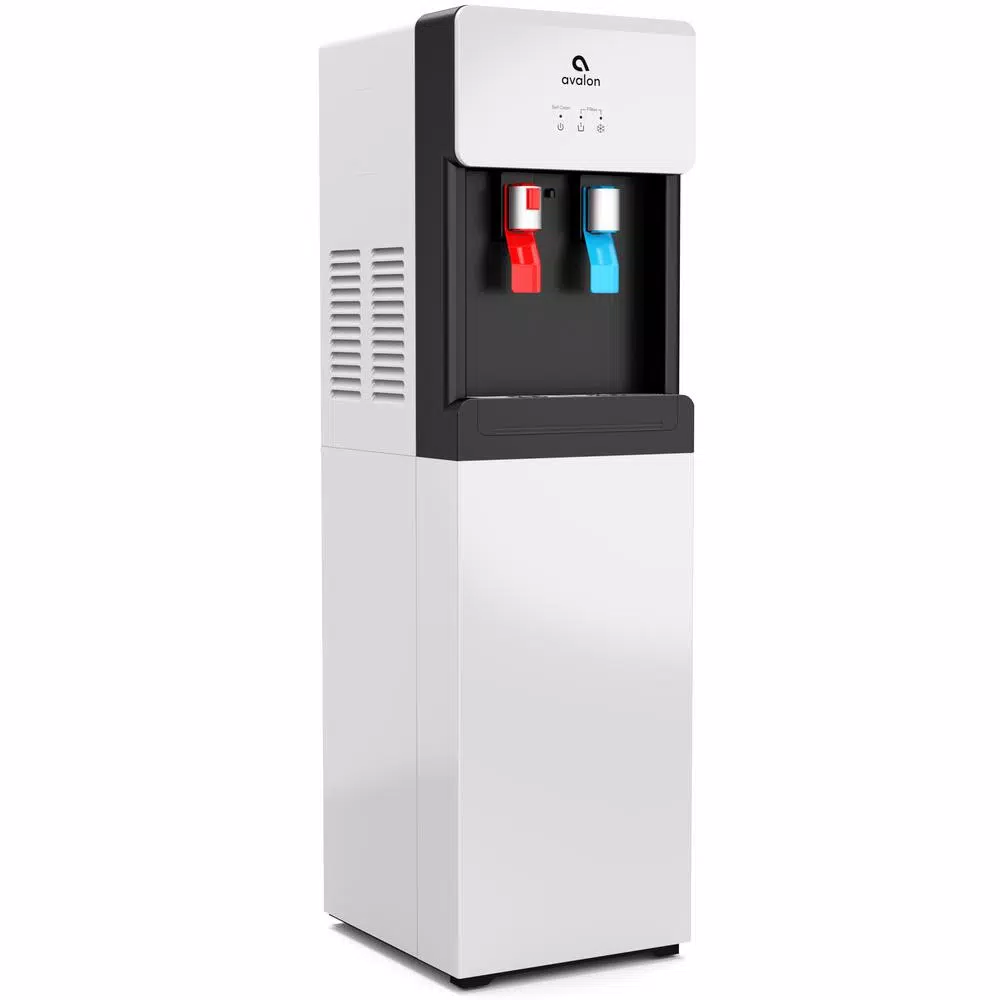 Avalon Self-Cleaning Bottleless Water Cooler Dispenser with Hot & Cold Water, White