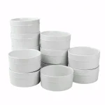 Over and Back 12-Piece Round Porcelain Ramekin Set, White thumbnail 1