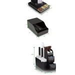 Mind Reader Coffee and Condiment Organizer with Drawer for 36 K-Cups and Sleeve Dispenser, Black thumbnail 7
