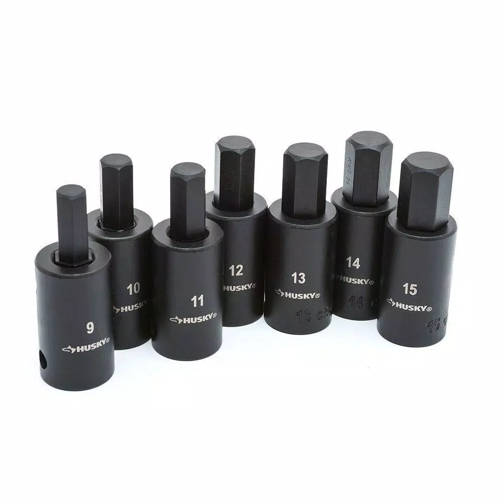 Husky 78-Piece 1/2 in. Drive Master Impact and Hex Bit Socket Set