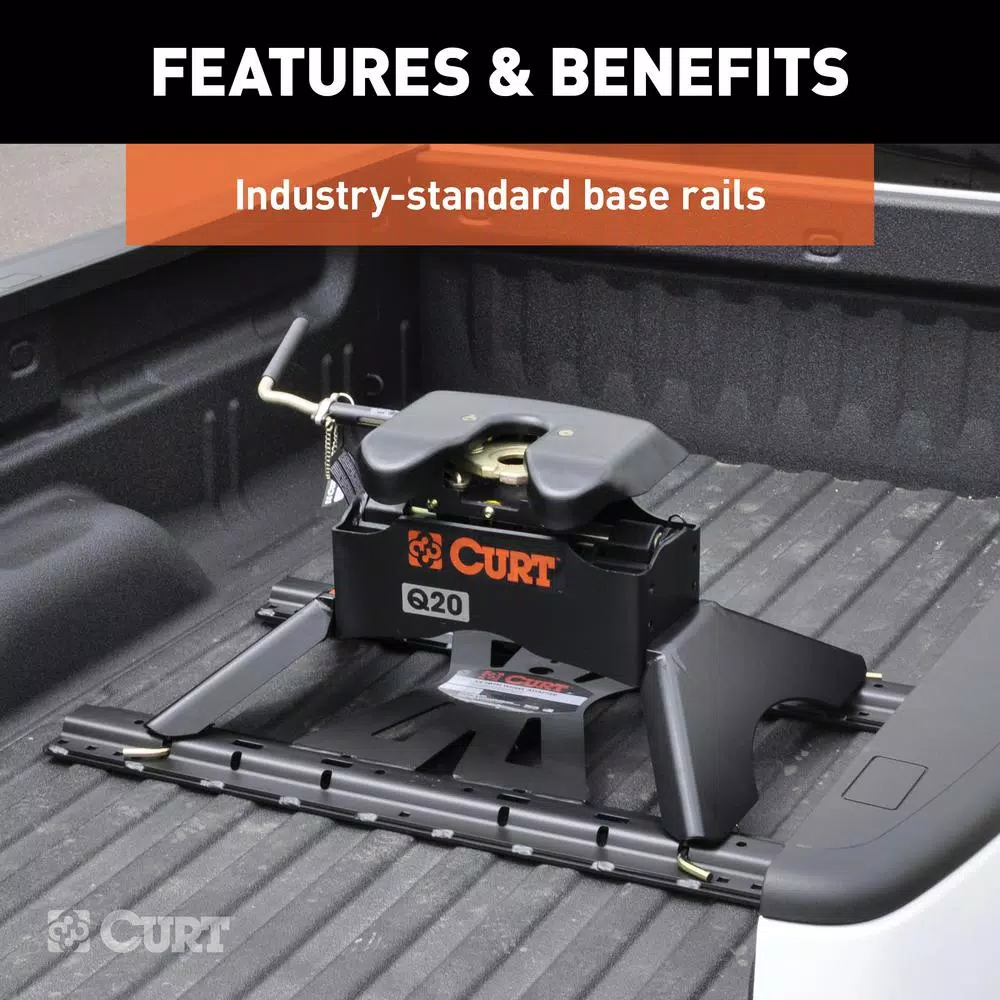 CURT X5 Gooseneck-to-5th-Wheel Adapter Plate for Double Lock EZr