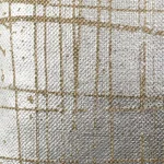 Safavieh Metallic Grid Silvery-Moss 20 in. x 20 in. Cotton Throw Pillow with Down Alternative Fill thumbnail 3