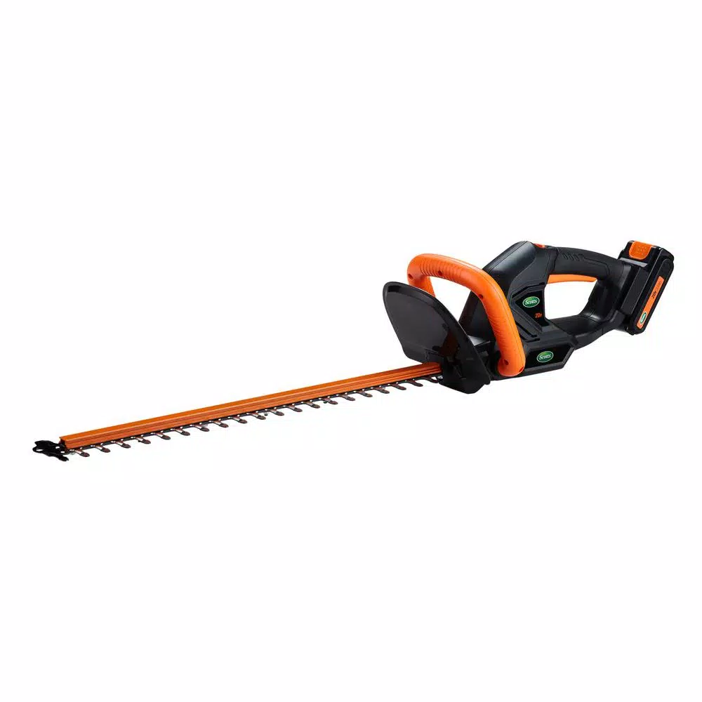 Scotts 20V Cordless 22 in. Hedge Trimmer Kit with 2.0Ah Battery and Fast Charger