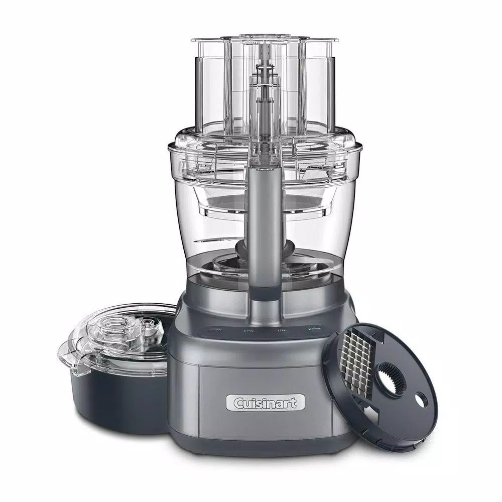 Cuisinart Elemental 13-Cup Food Processor with Dicing Kit and 4.5-Cup Bowl, 550W, Gray