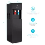 Avalon Touchless Bottom Loading Water Cooler Dispenser, Hot & Cold Water, UL/Energy Star Approved - Black thumbnail 5