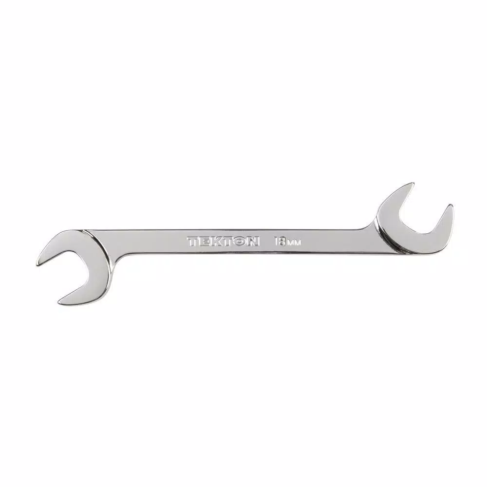 TEKTON 18 mm Angle Head Open End Wrench, 60° Offset