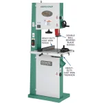 Grizzly Industrial Grizzly 17 in. Heavy-Duty Vertical Bandsaw with 2 HP Motor and Cast Iron Wheels thumbnail 3