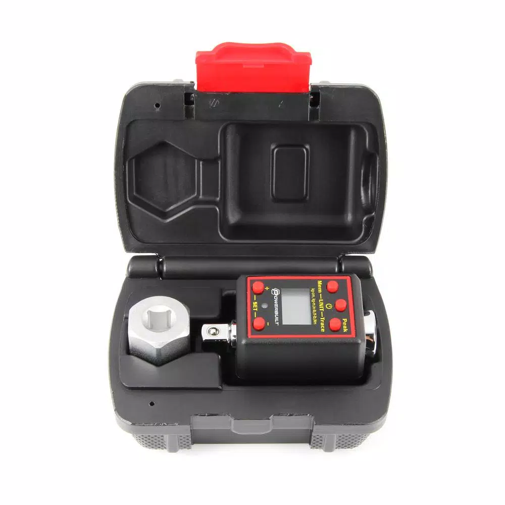 Powerbuilt 1/2 in. Drive Digital Torque Adapter with Peak and Trace Modes