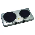 Courant 1700W Double Burner Electric Hot Plate with Stainless Steel Design and Dual Temperature Controls thumbnail 1