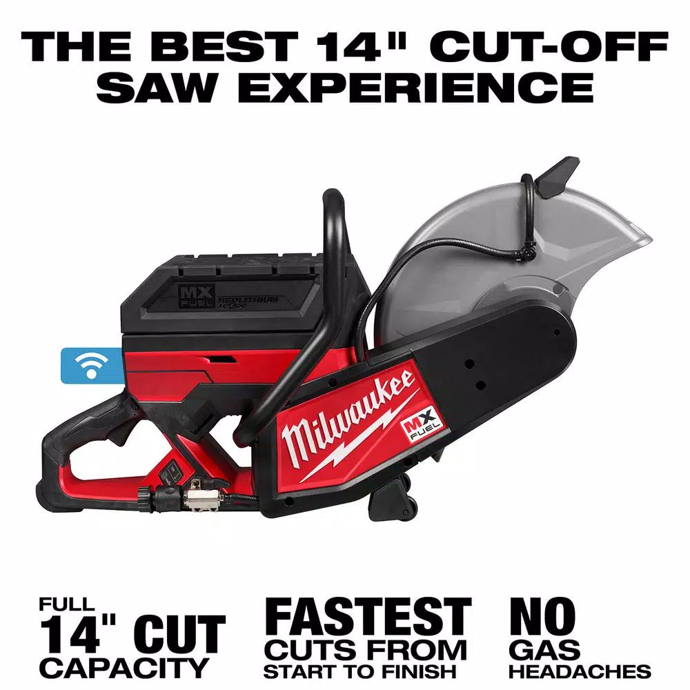 Milwaukee MX FUEL 14 in. Cordless Cut-Off Saw Kit with (2) Batteries and Charger