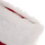 Glitzhome 20 in. Red Polyester Knitted Dog Stocking with Faux Fur Cuff (2-Pack) thumbnail 5