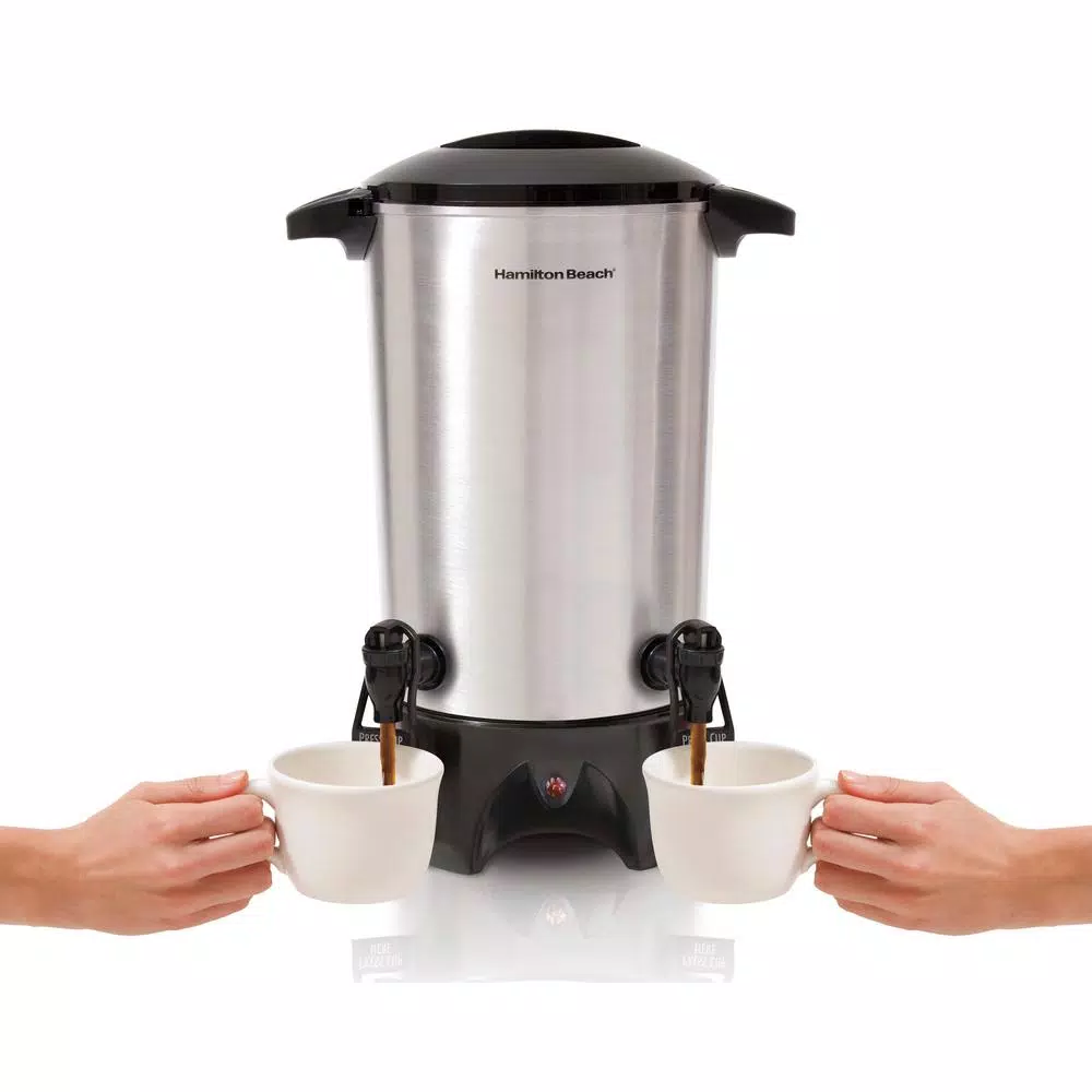 Hamilton Beach 45-Cup Stainless Steel Dual-Spout Coffee Urn