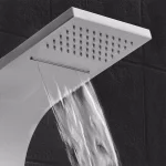 AKDY 65 in. Stainless Steel 8-Jet Rainfall Waterfall Shower Panel System with Handheld Wand thumbnail 10
