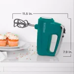 BLACK+DECKER Helix Performance Premium 5-Speed Hand Mixer, Teal thumbnail 8