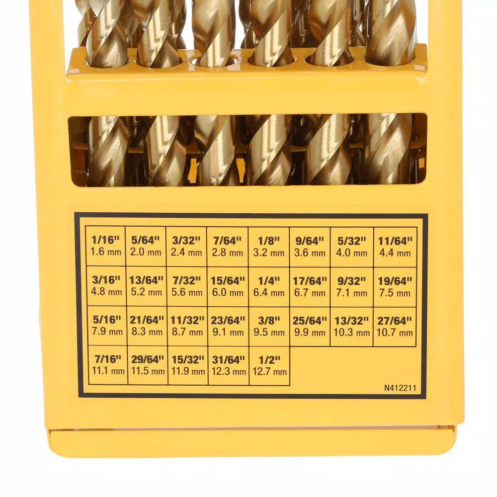 DEWALT 29-Piece Titanium Pilot Point Twist Drill Bit Set