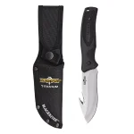 WESTERN BlackRiver 9.25 in. Titanium Bonded Gut Hook Fixed Blade Knife with G10 Handle and Sheath thumbnail 2