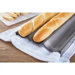 Chicago Metallic Commercial II Perforated Baguette Pan, 3-Loaf Capacity thumbnail 3