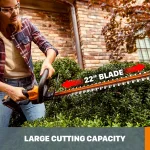 Worx 20V Power Share 22 in. Cordless Hedge Trimmer, 3/4 in. Cutting Capacity (Tool Only) thumbnail 7