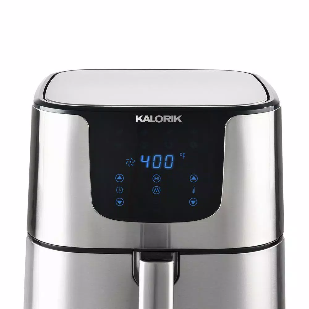 KALORIK 6 Qt. Stainless Steel Digital Air Fryer Pro XL Toaster Oven with 8 Smart Presets