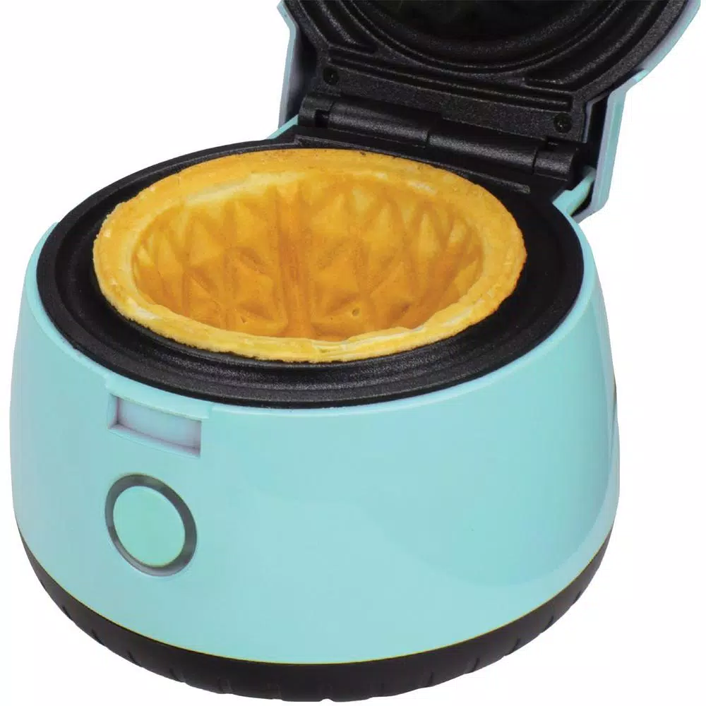 Brentwood Appliances TS-1401BL Waffle Bowl Maker, 5 inch Non-Stick Dessert & Taco Bowl Maker, Blue