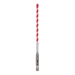Milwaukee SHOCKWAVE 3/16 in. Carbide Hammer Drill Bit, 6 in. Length, 1/4 in. Hex Shank thumbnail 1