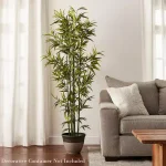 Pure Garden 72 in. Artificial Bamboo Plant with Black Pot thumbnail 4