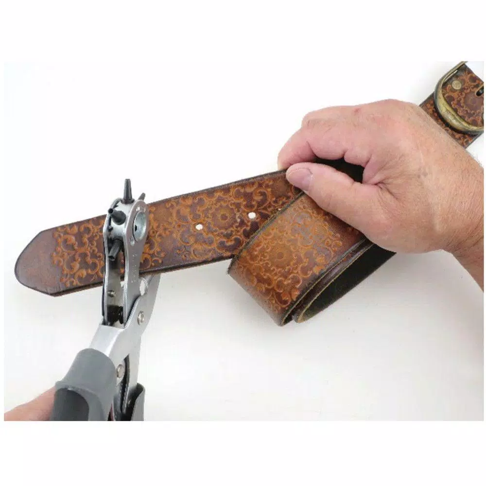General Tools Heavy Duty Revolving Hole Punch Pliers with 6 Sizes