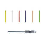 Dedeco Sunburst 2 mm Thermoplastic Polishing Pin Set, 49-Piece Assortment with Mandrel thumbnail 1