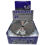 GRIP TIGHT TOOLS Grip Tight Classic 7-1/4 in. 24-Tooth Tungsten Carbide Tipped Circular Saw Blade (25-Pack) thumbnail 2