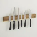 SCHMIDT BROS. Acacia Wood 24 in. Magnetic Knife Bar - Wall Mounted Cutlery Storage thumbnail 3
