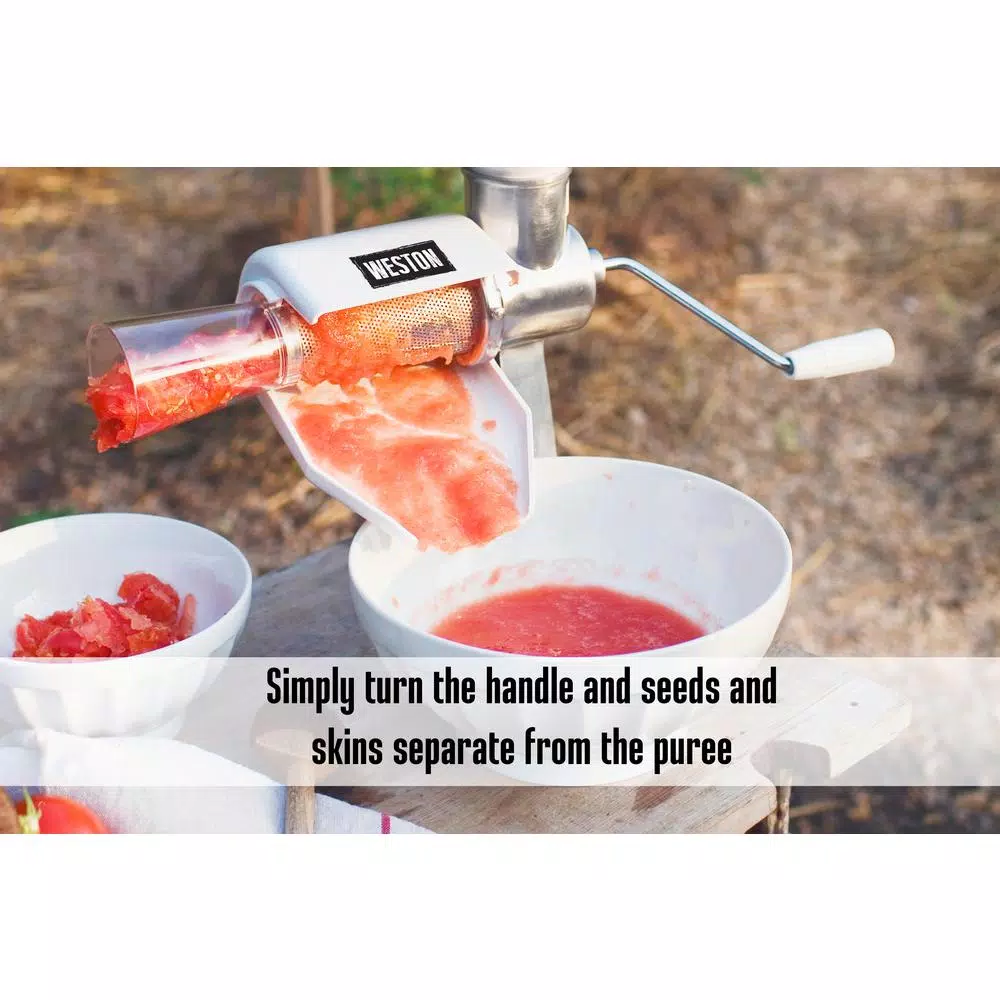 Weston Tomato Strainer and Fruit Press Sauce Maker with Stainless Steel Screen