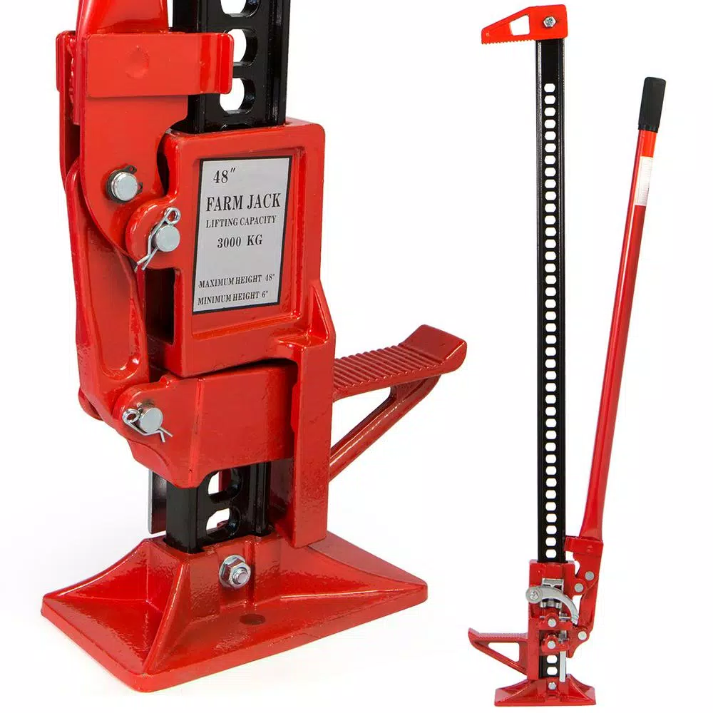 Stark 48 in. 3-1/2-Ton Heavy-Duty Steel Farm Jack