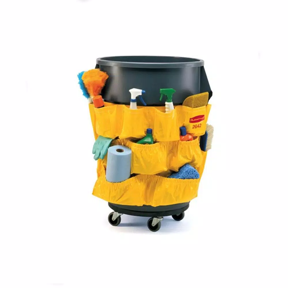 Rubbermaid Commercial Products Rubbermaid Commercial BRUTE Trash Can Dolly, Heavy-Duty with 5 Casters