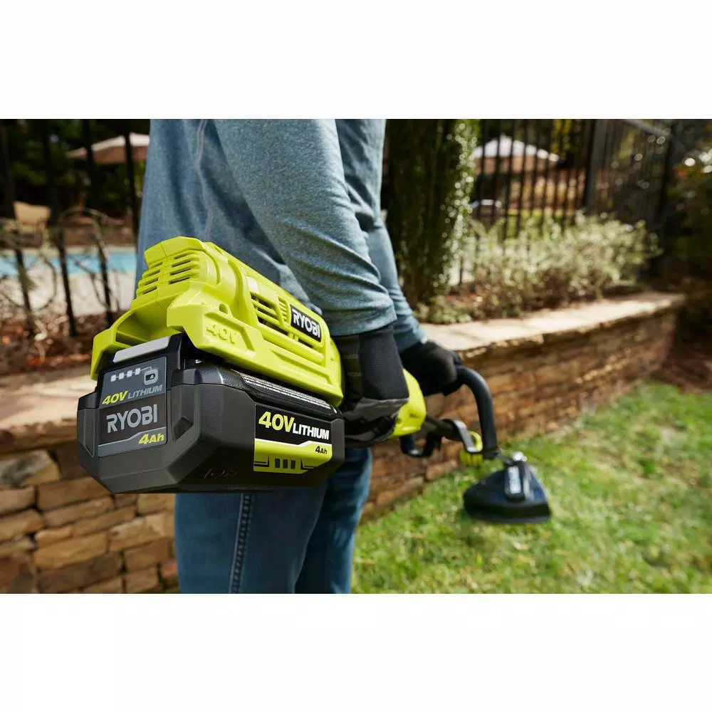 RYOBI 40V Brushless 20 in. Self-Propelled Cordless Mower & Expand-It Trimmer Combo Kit with 6 Ah Battery & Charger