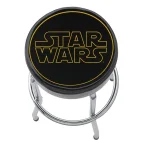 Plasticolor Star Wars Logo Garage Stool - Chrome Steel Shop Stool with Padded Vinyl Seat thumbnail 1