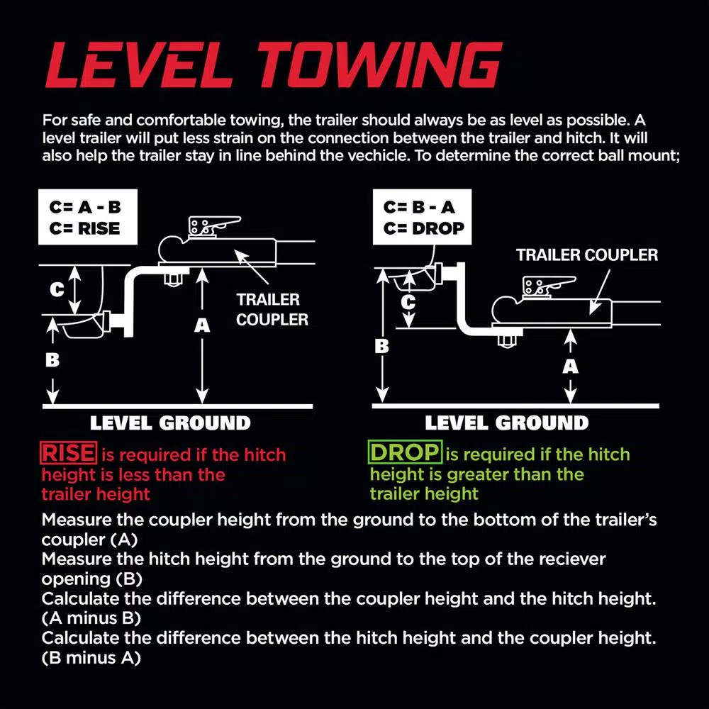 TowSmart 17,000 lb. Capacity 2 in. Drop Forged Steel Ball Mount