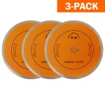 GRIP TIGHT TOOLS 7 in. Classic Continuous Rim Diamond Tile Cutting Blade for Porcelain, Ceramic, and Marble (3-Pack) thumbnail 1