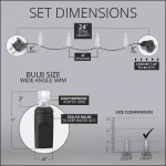 Wintergreen Lighting 24 ft. 70-Light Blue and Green 5 mm LED Mini Light Set thumbnail 3