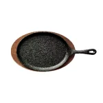 Tramontina 6-Piece 10 in. Cast Iron Fajita Pan Set with Wood Trivets and Handle Mitts thumbnail 2
