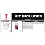 Milwaukee 7-Piece Metric Ratcheting Combination Wrench Set thumbnail 2