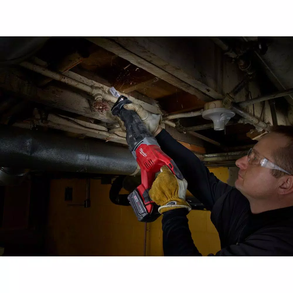 Milwaukee M18 18V Lithium-Ion 3-Tool Combo Kit with Drill/Driver, Impact Driver, and SAWZALL Reciprocating Saw