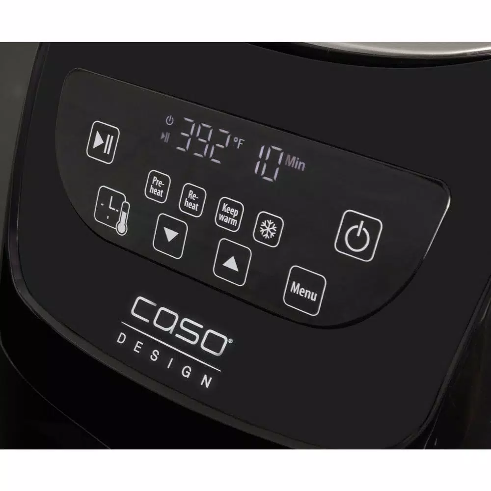 Caso Design AF 350 3.2 Qt. Convection Air Fryer with Barbecue Accessories, Black
