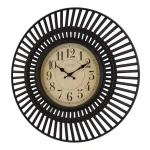 La Crosse Clock 20 in. Covington Quartz Round Wall Clock with Matte Black Frame thumbnail 3