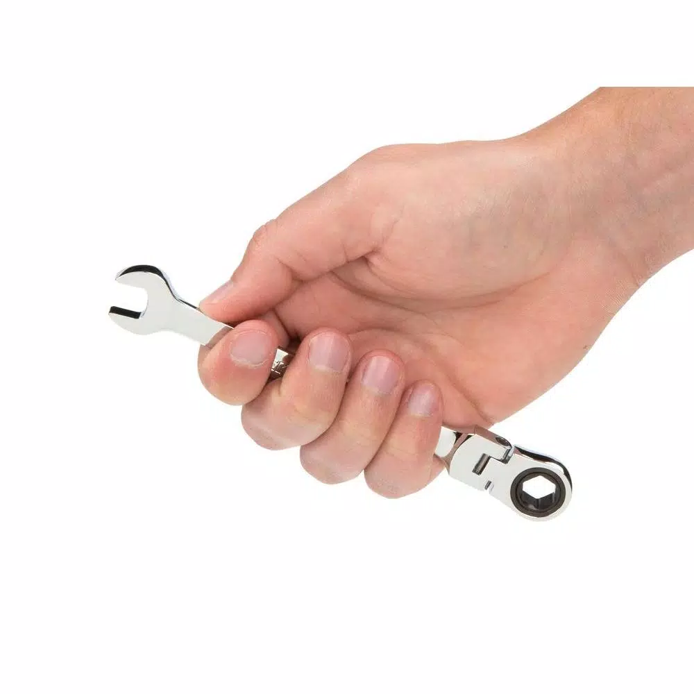 TEKTON 10 mm Flex-Head Ratcheting Combination Wrench, 72-Tooth, 6-Point