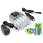 ACDelco AA/AAA NiMH Rechargeable Fast Charger Kit with 4 AA Batteries thumbnail 4