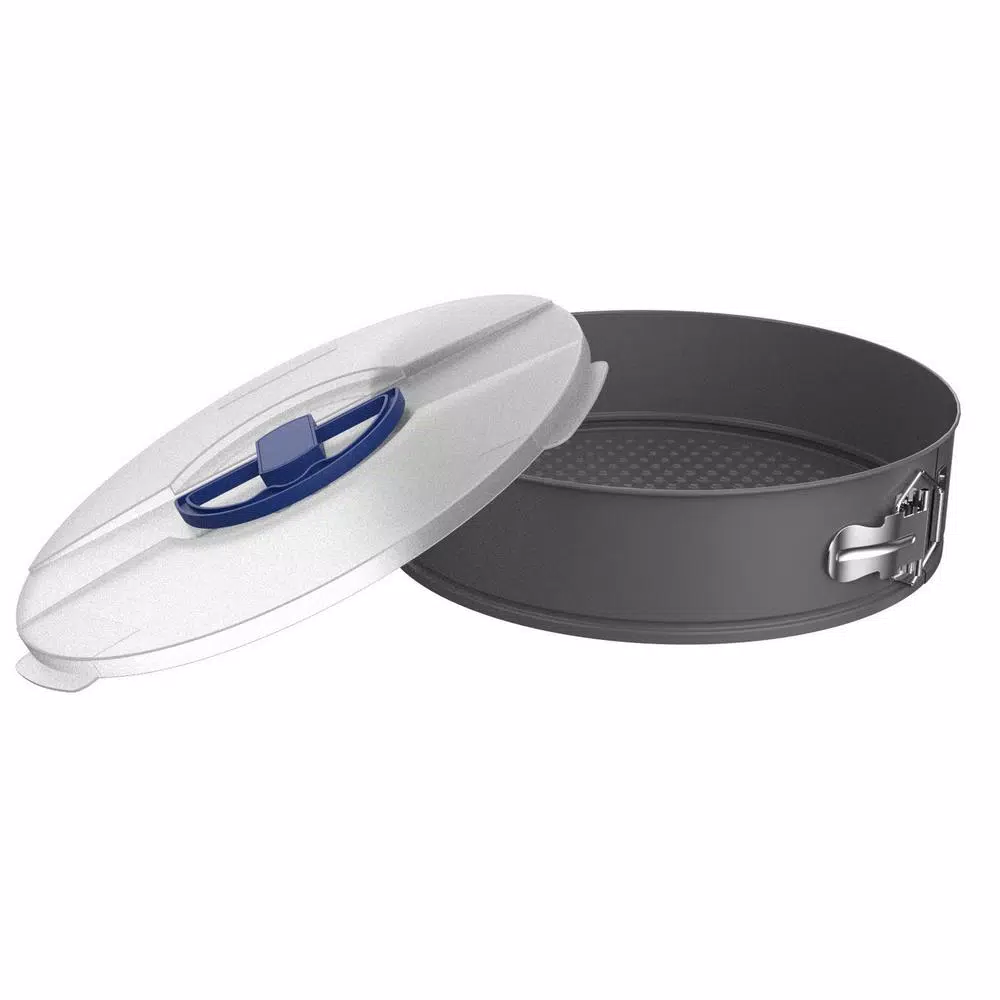 Classic Cuisine 10 in. Nonstick Carbon Steel Springform Cake Pan and Lid Set, 2-Piece